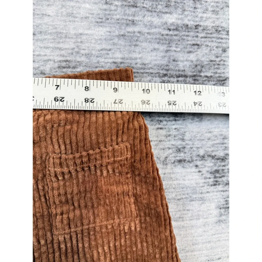 Wonder Nation Girls 3T Brown Corduroy Button Front Mini‎ Skirt Elastic Waist